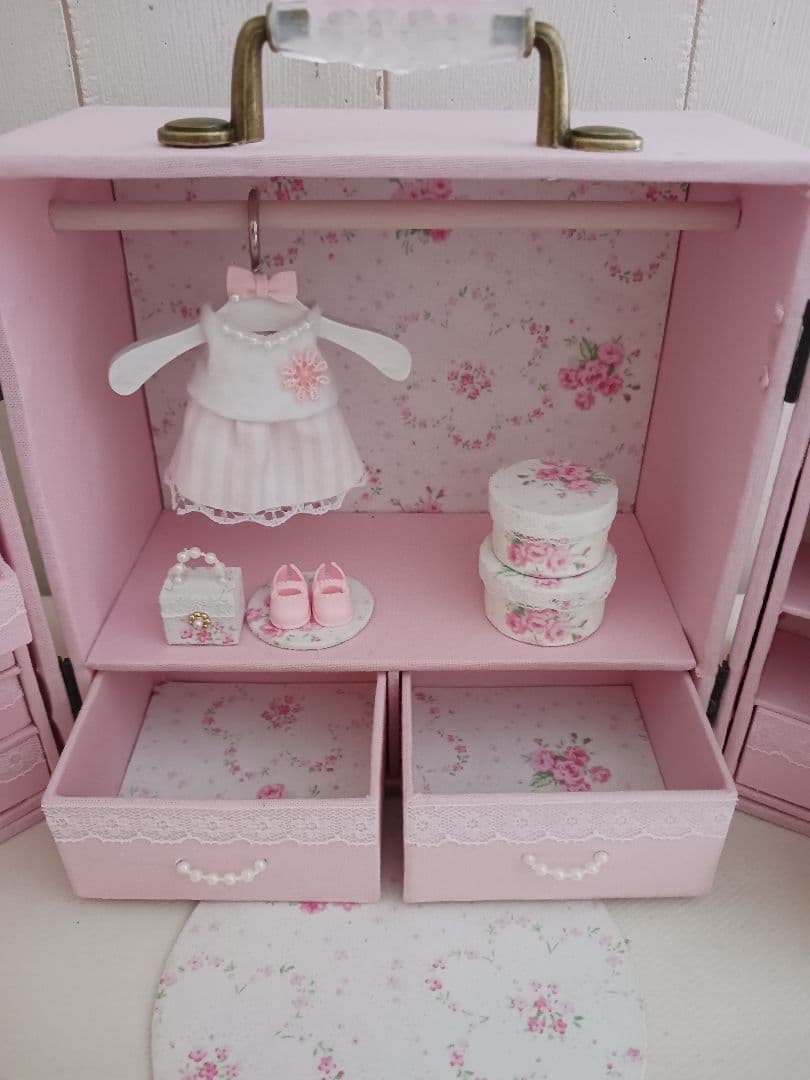 ＊kyo＊ハンドメイド＊ドール用 ワードローブ＊クローゼット＊ドレッサー