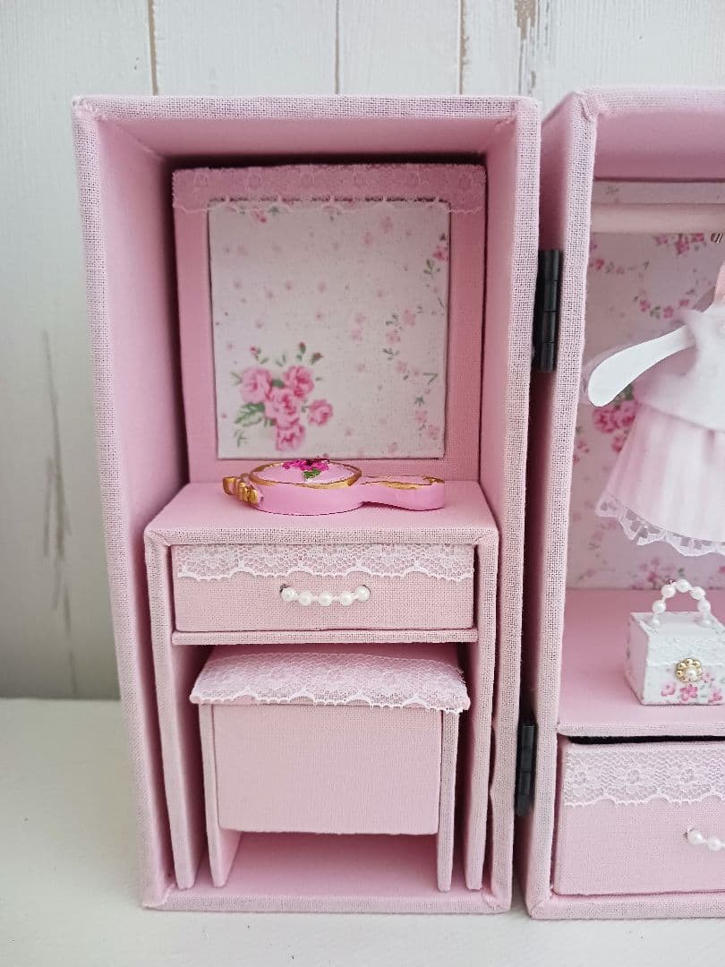 ＊kyo＊ハンドメイド＊ドール用 ワードローブ＊クローゼット＊ドレッサー