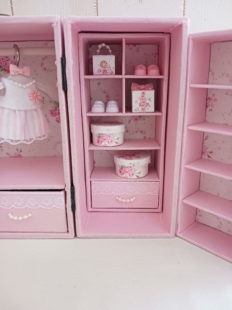 ＊kyo＊ハンドメイド＊ドール用 ワードローブ＊クローゼット＊ドレッサー