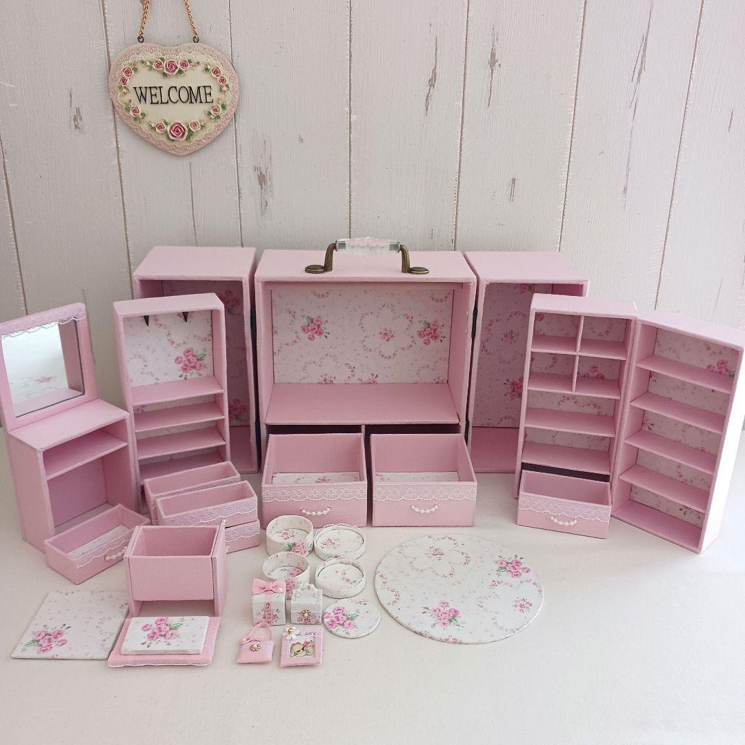 ＊kyo＊ハンドメイド＊ドール用 ワードローブ＊クローゼット＊ドレッサー