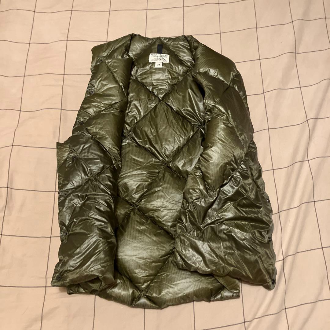 ロッキーマウンテン ダウンベスト オリーブグリーン 38