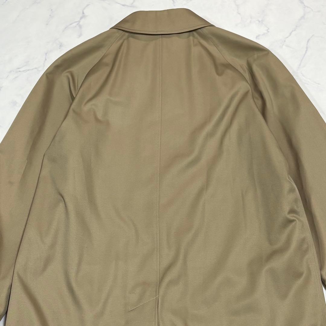 美品 BURBERRY 英国製 ノバチェック ステンカラーコート ロング L相当