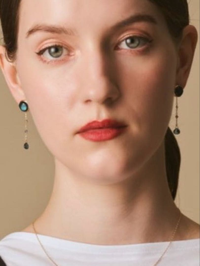 agete トパーズ アイオライト ピアスチャーム