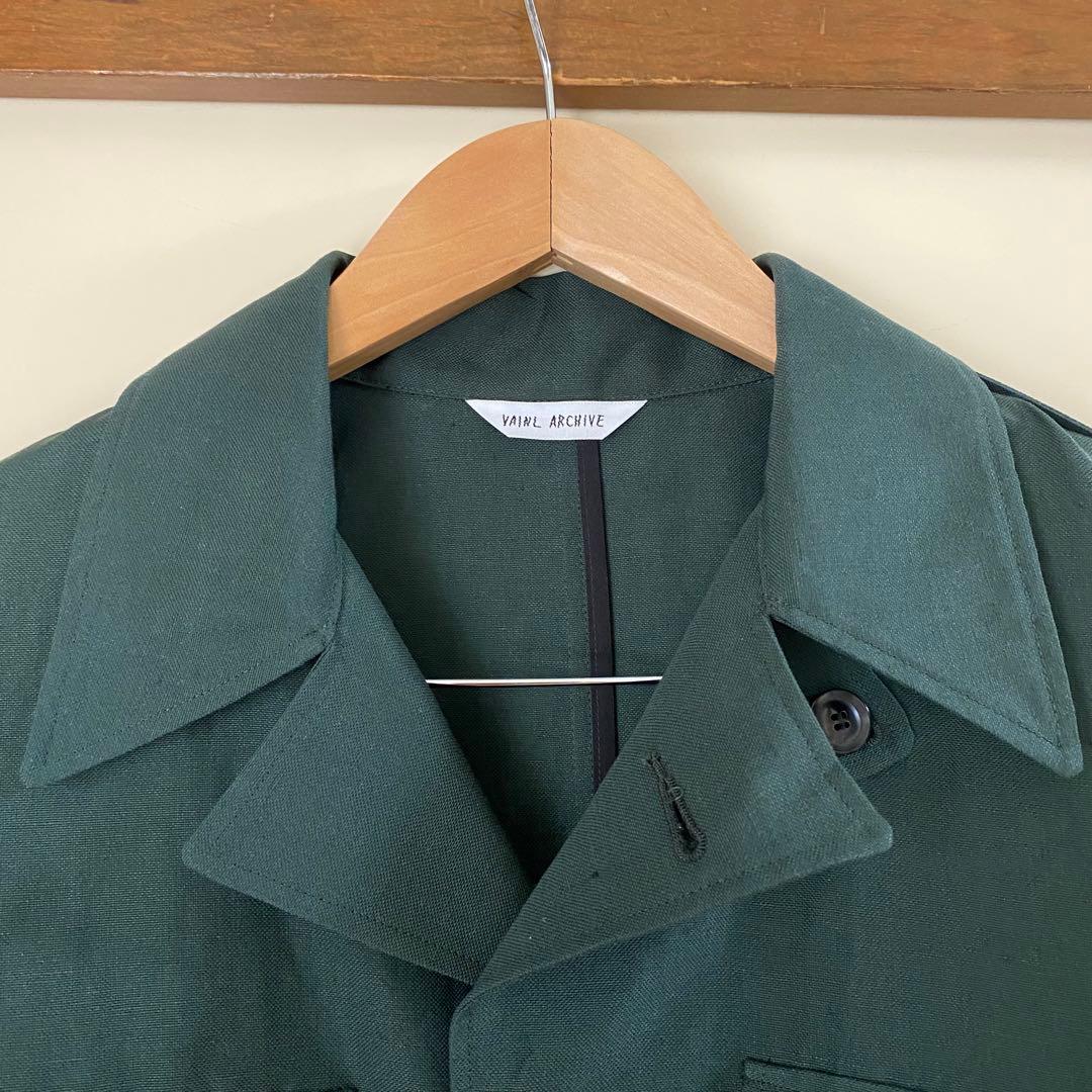 ヴァイナルアーカイブ VALE リネン ウール ジャケット ブルゾン M-65