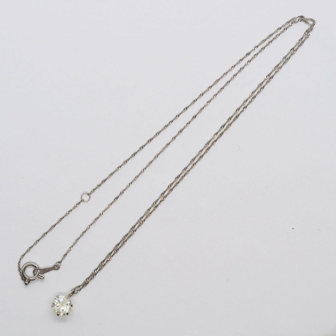 【ノーブランド】PT1000/850 0.5ct ダイヤモンド ネックレス