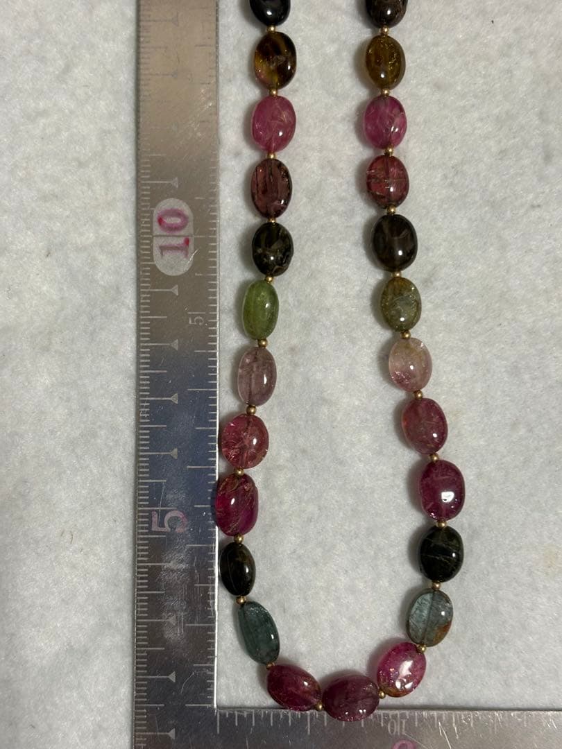 トルマリン　K18 ネックレス