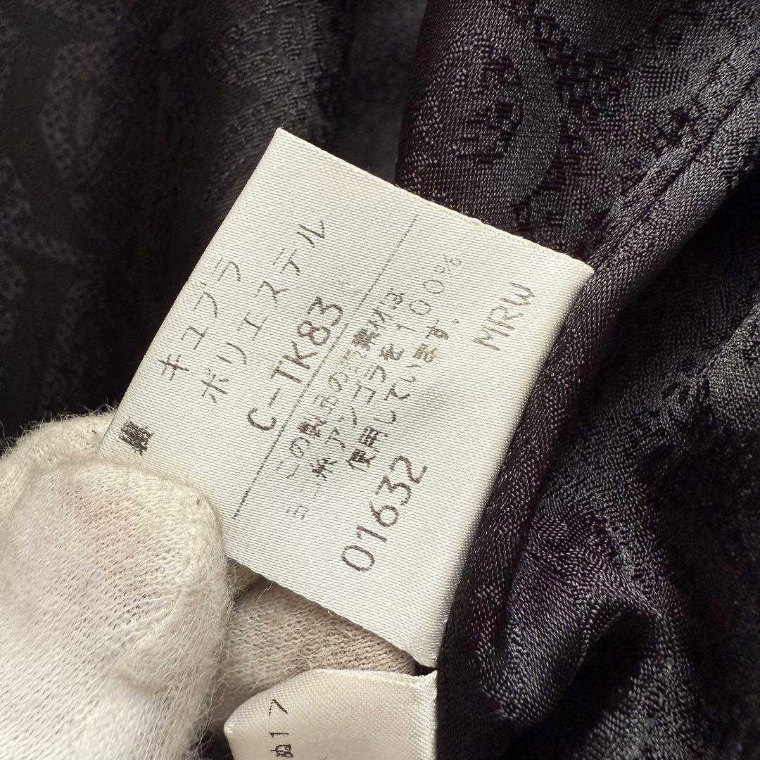 バーバリーズ　ロングコート　ロゴボタン　ホースロゴ　アンゴラ100％　黒　9