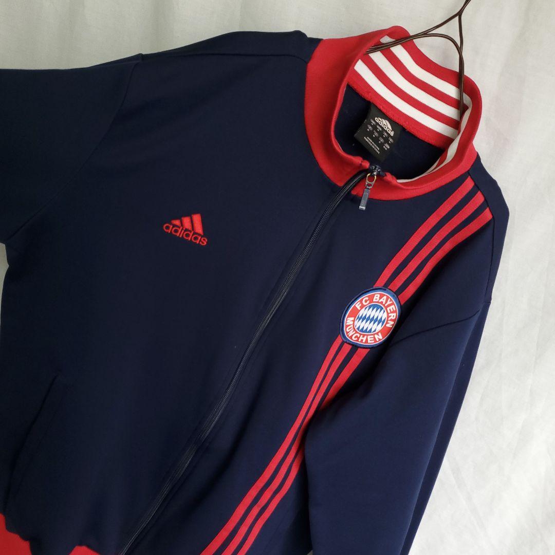 adidas サッカー　バイエルンミュンヘン トラックジャケット ジャージ 刺繍