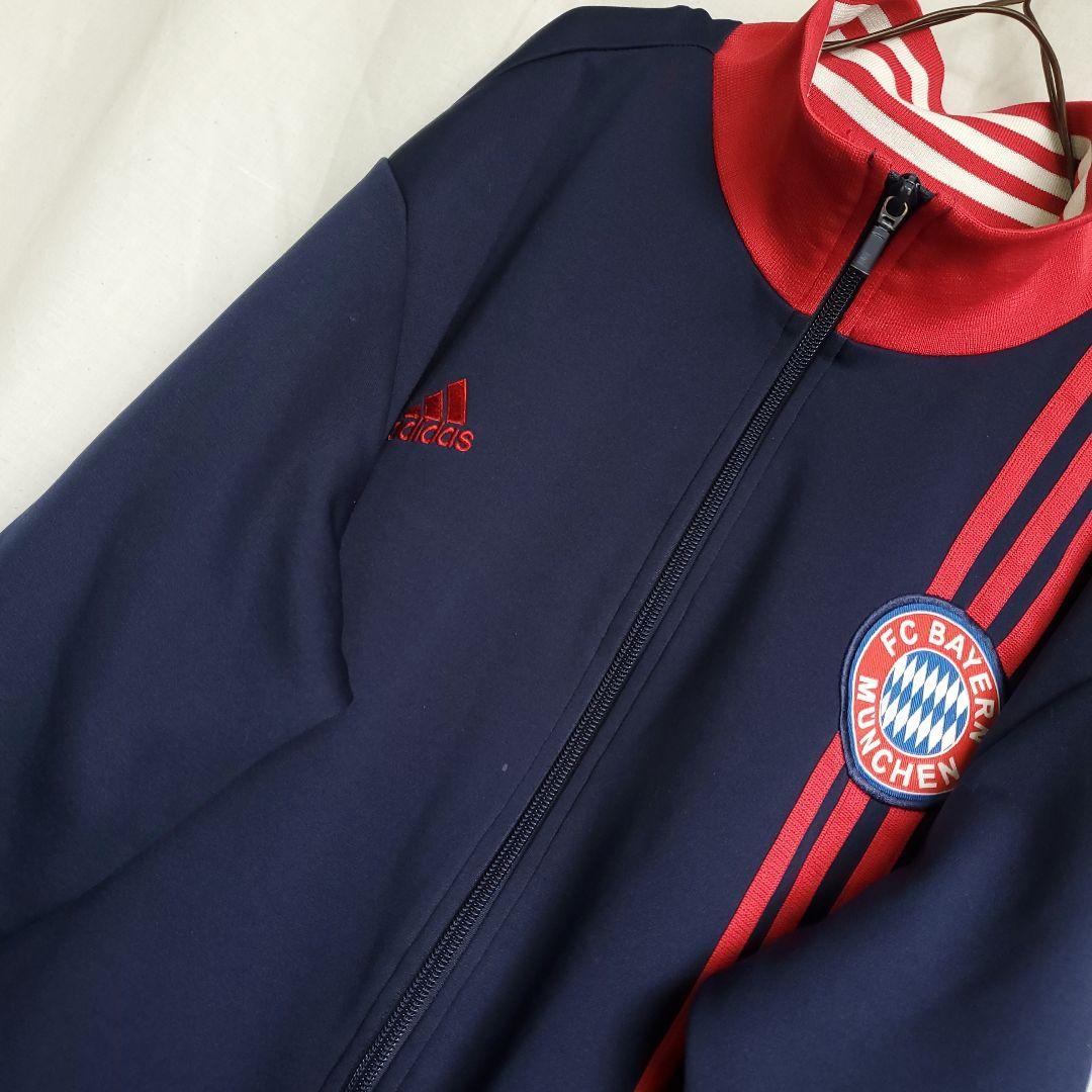 adidas サッカー　バイエルンミュンヘン トラックジャケット ジャージ 刺繍