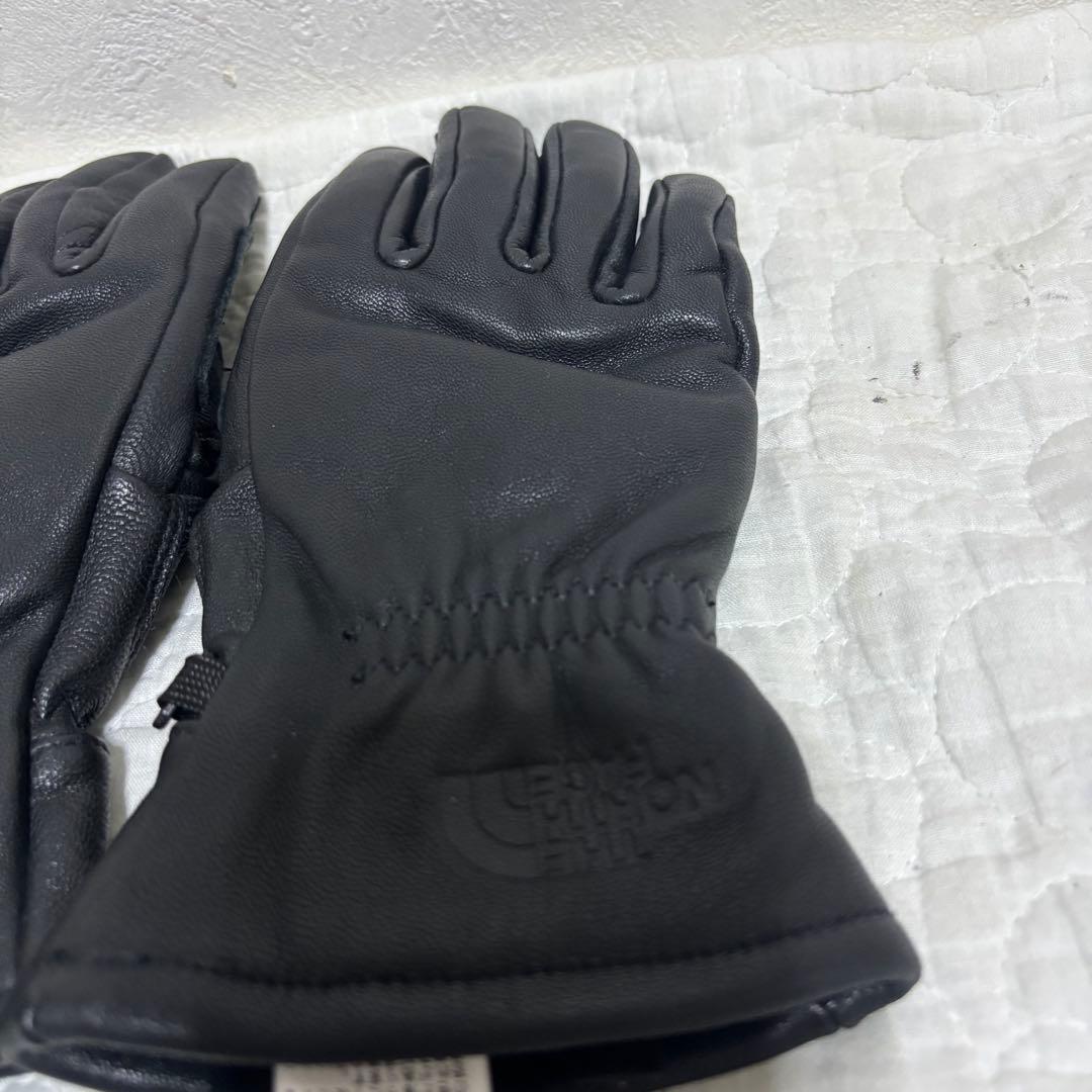 【極希少】ノースフェイス レザーグローブ レザー ブラック NN86104 S