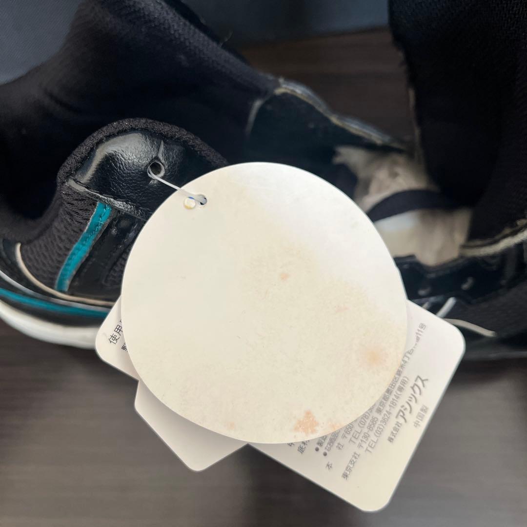 【2001イチローモデル】未使用27.5cm アシックス ブラック/ターコイズ