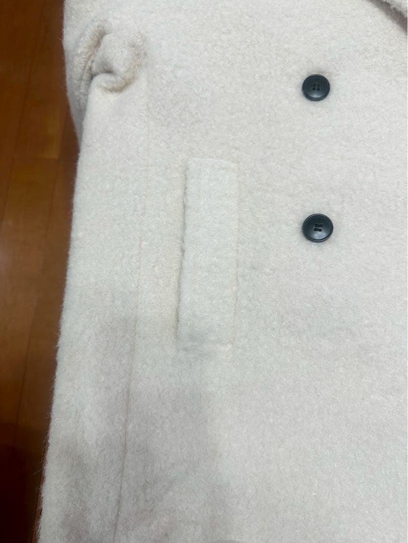 お値下げ！ZARA ブークレダブルブレストミディ丈コート