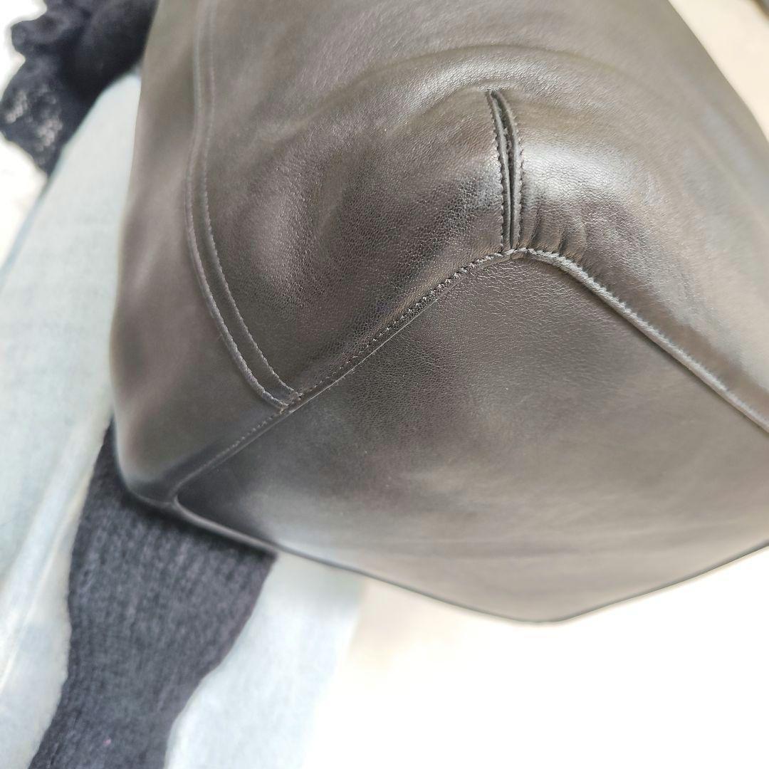 【美品】オールドコーチ ショルダー A4 バケツ型 ブラック COACH