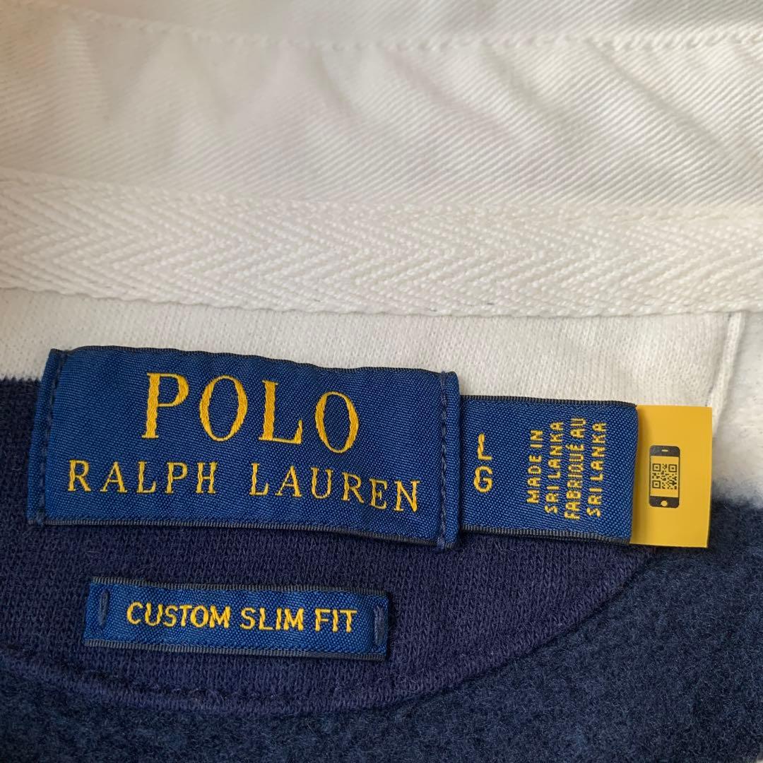 ポロラルフローレン ラガーシャツ 太ボーダー 常田大希着用 裏起毛 現行タグ