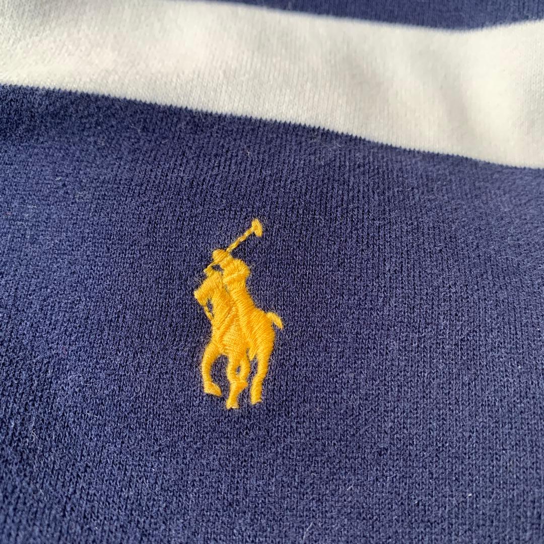 ポロラルフローレン ラガーシャツ 太ボーダー 常田大希着用 裏起毛 現行タグ