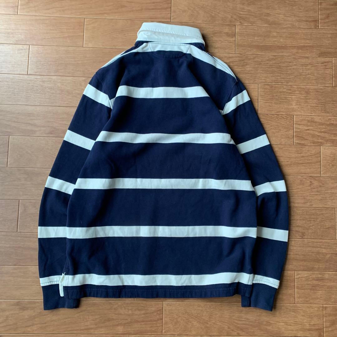 ポロラルフローレン ラガーシャツ 太ボーダー 常田大希着用 裏起毛 現行タグ