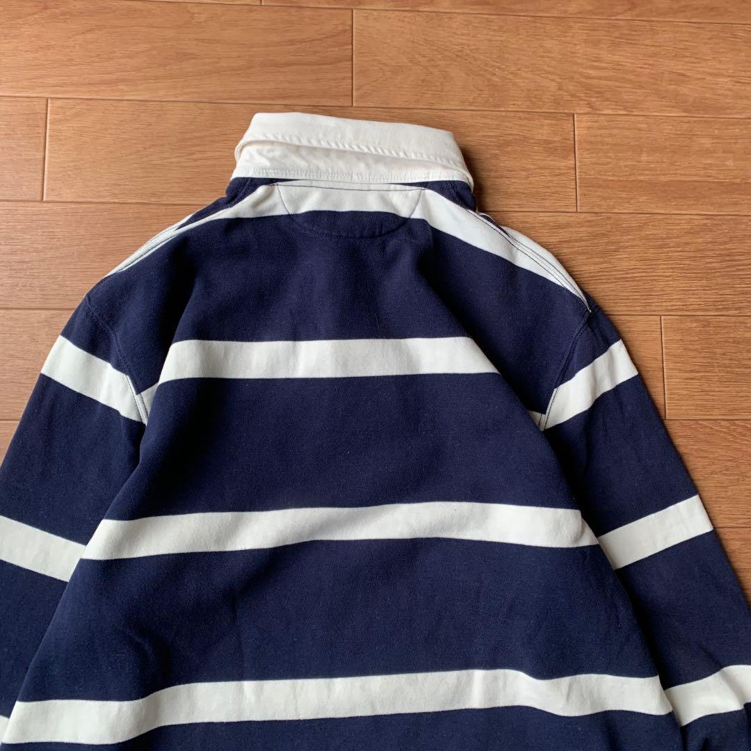 ポロラルフローレン ラガーシャツ 太ボーダー 常田大希着用 裏起毛 現行タグ