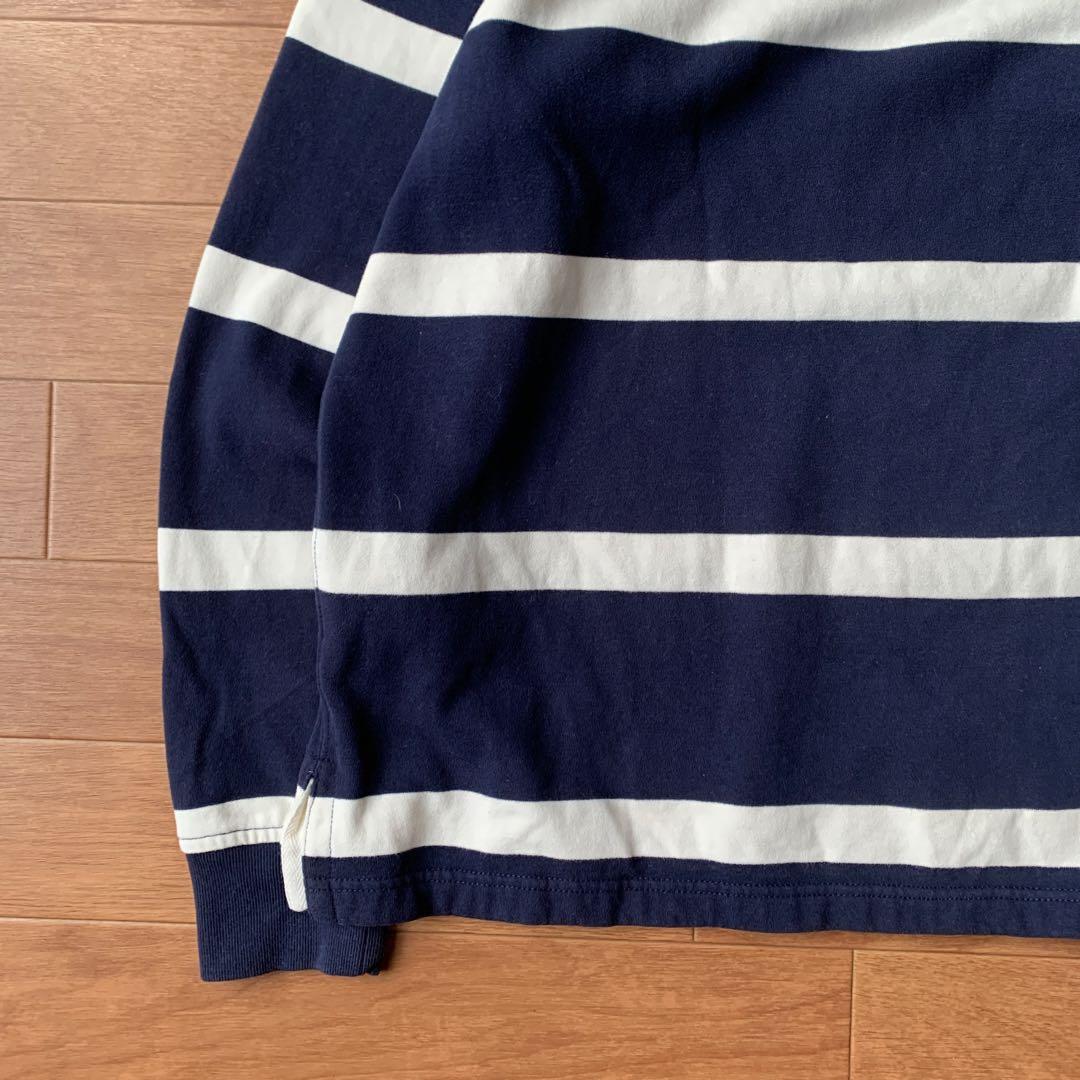ポロラルフローレン ラガーシャツ 太ボーダー 常田大希着用 裏起毛 現行タグ