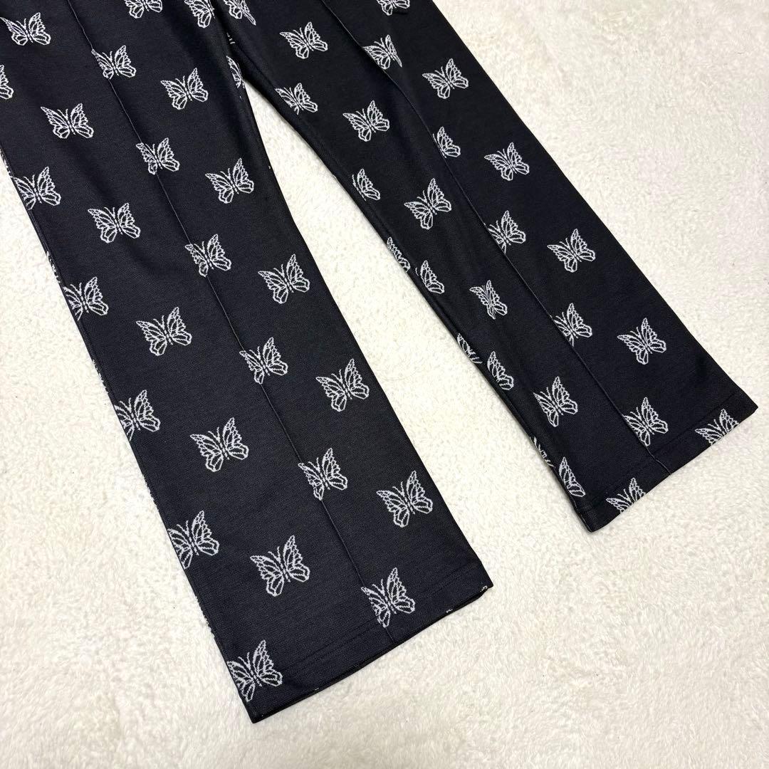 希少 Needles トラックパンツ パピヨン総柄 STUDIOUS別注 M 黒