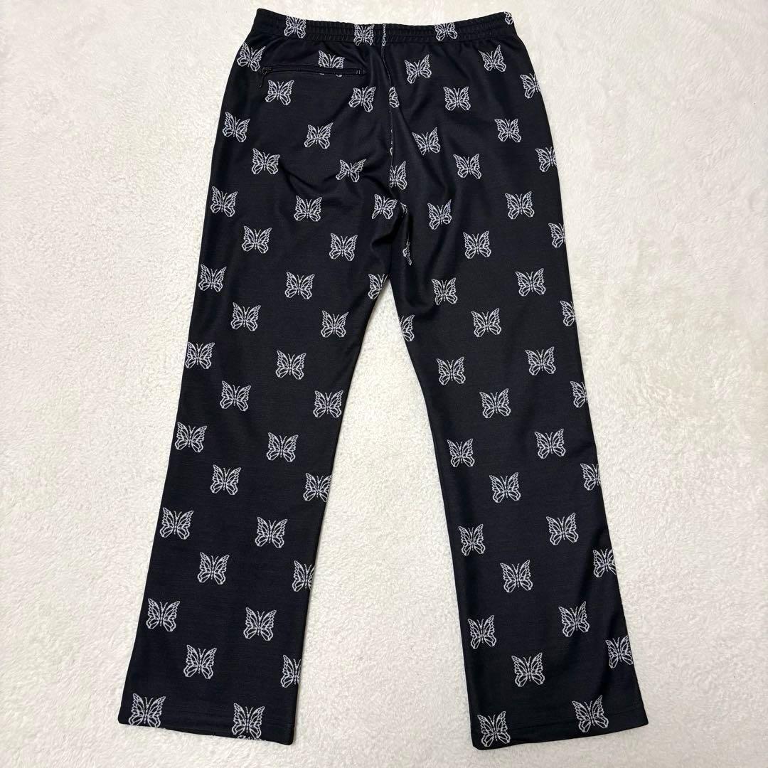 希少 Needles トラックパンツ パピヨン総柄 STUDIOUS別注 M 黒