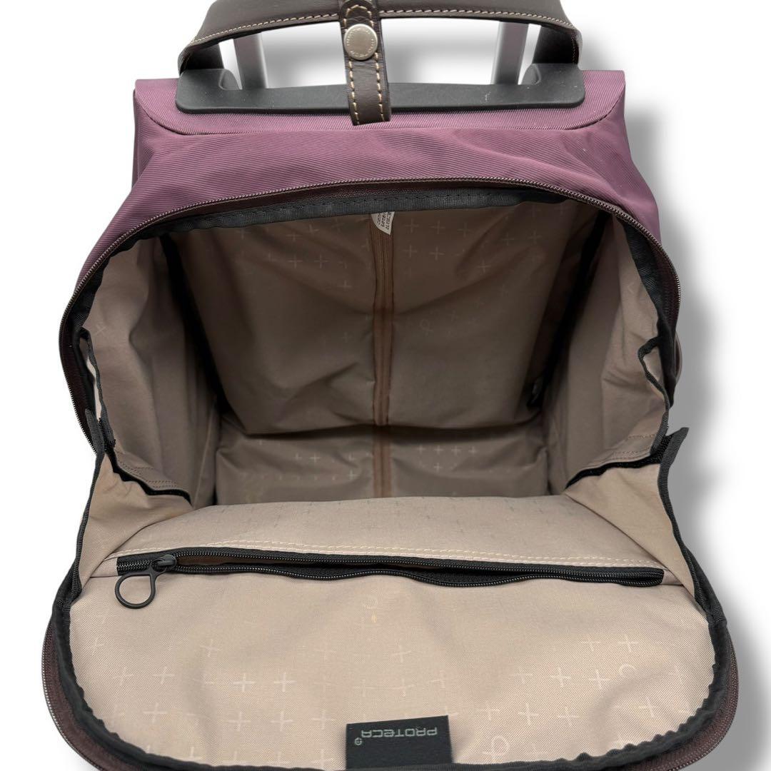 極美品✨プロテカ 552 スーツケース　トートバッグ 2way パープル