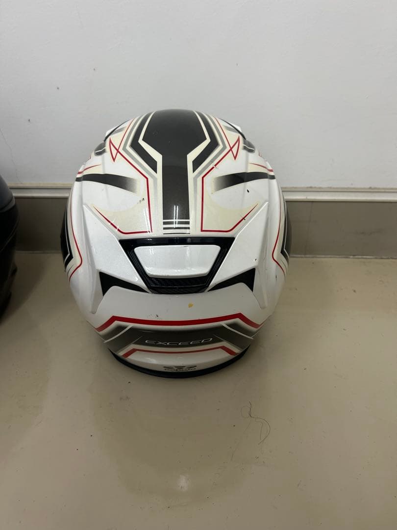 Kabuto フルフェイスヘルメット ホワイト/ブラック/レッド