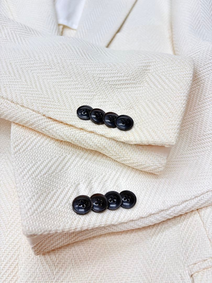 トゥモローランド スーツ シングル 50/48 ホワイト、クリーム系