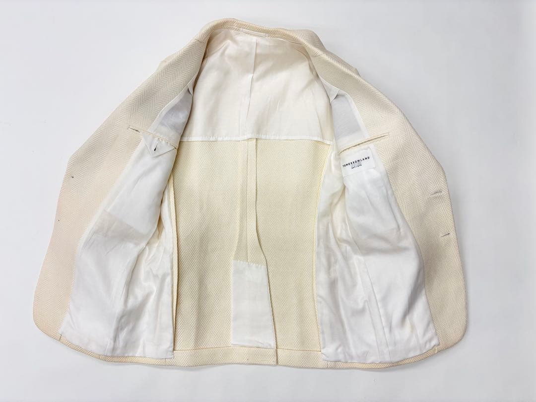 トゥモローランド スーツ シングル 50/48 ホワイト、クリーム系