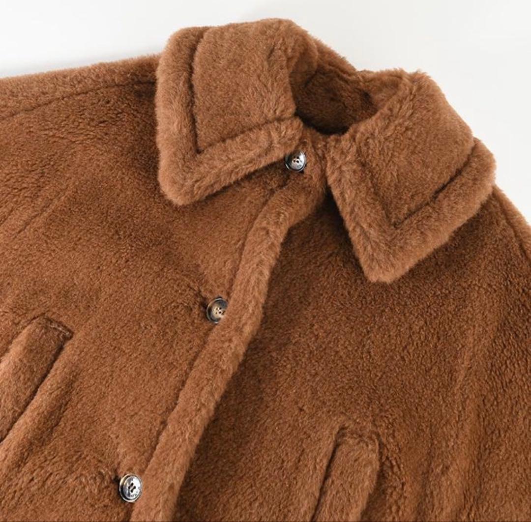 Max Mara TENEBRE4 カシミヤ混 テディベア ケープ SMサイズ