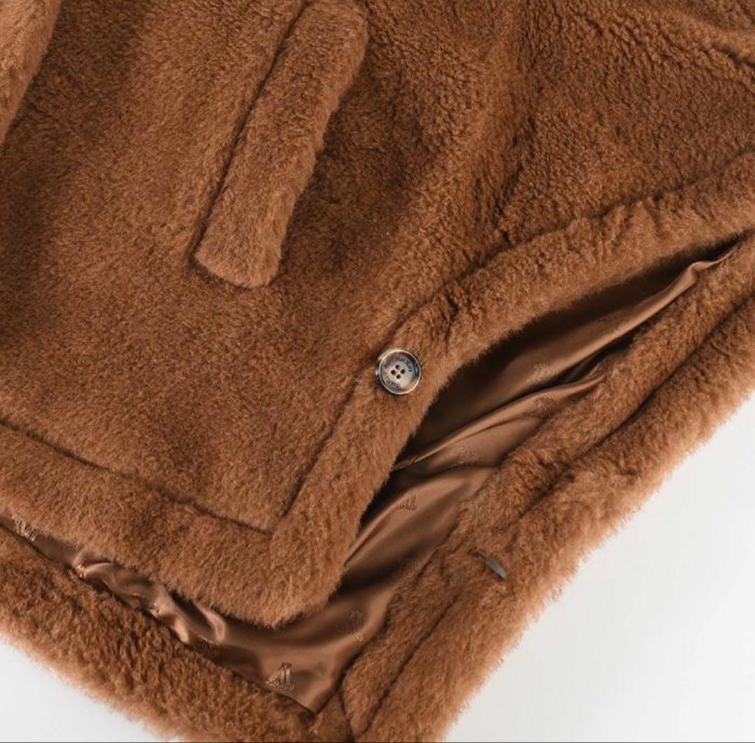 Max Mara TENEBRE4 カシミヤ混 テディベア ケープ SMサイズ