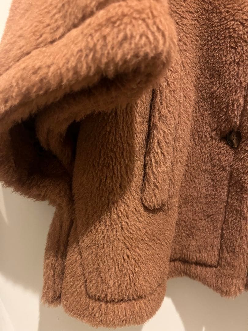 Max Mara TENEBRE4 カシミヤ混 テディベア ケープ SMサイズ