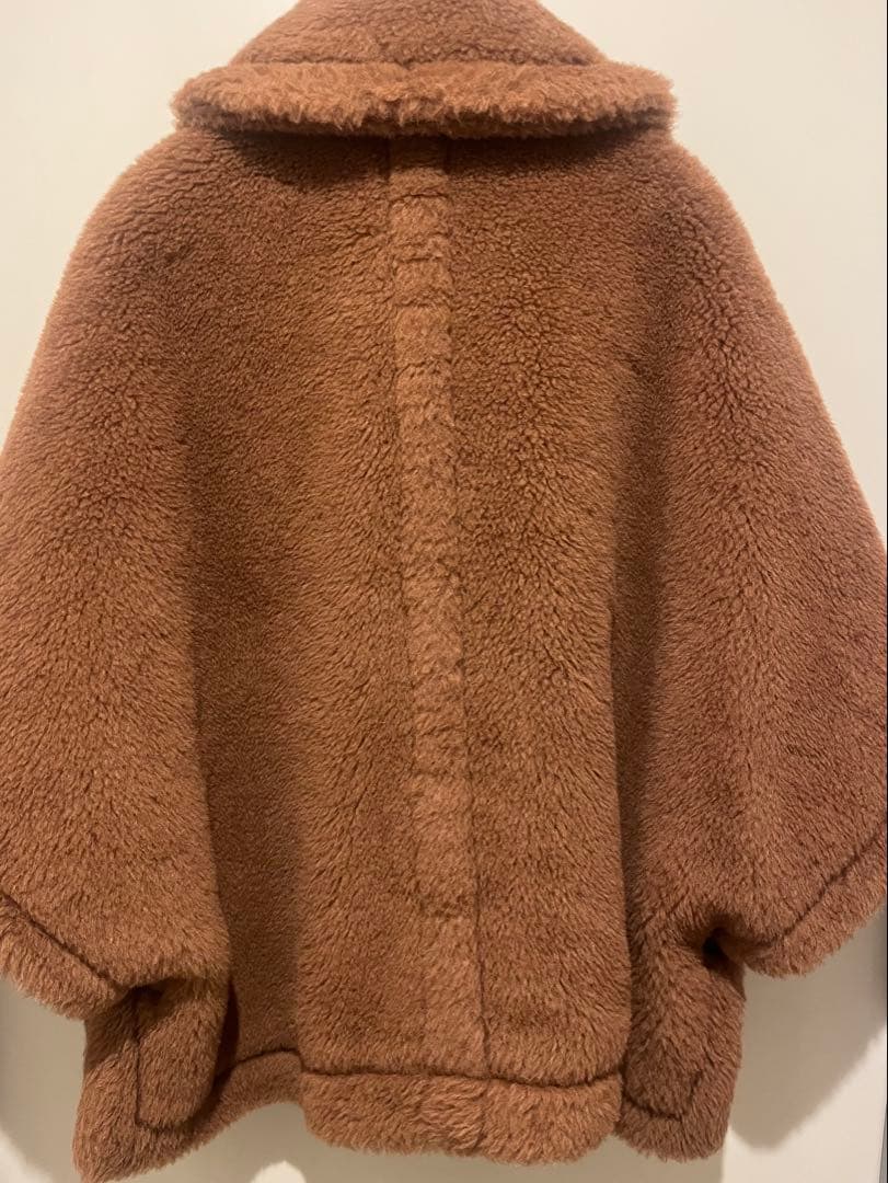 Max Mara TENEBRE4 カシミヤ混 テディベア ケープ SMサイズ