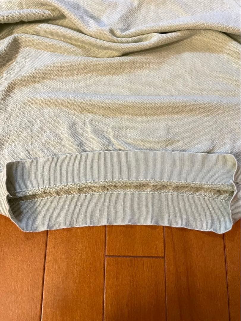 【美品】ジョンスメドレー　コットンピケ　ポロシャツ　M バドグリーン　タグ付き