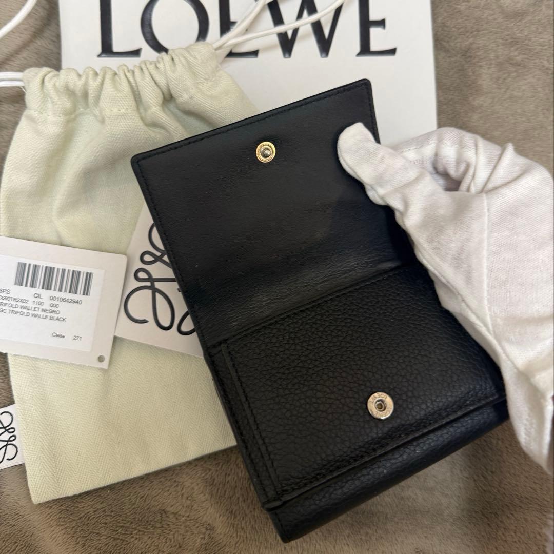 LOEWE 三つ折り財布 ブラック