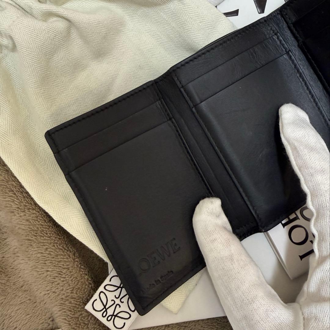LOEWE 三つ折り財布 ブラック