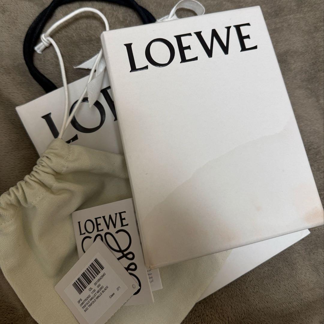 LOEWE 三つ折り財布 ブラック