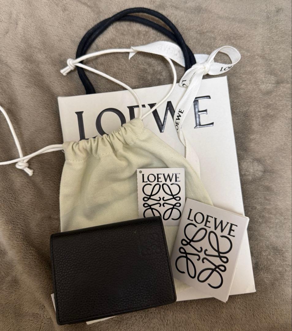 LOEWE 三つ折り財布 ブラック