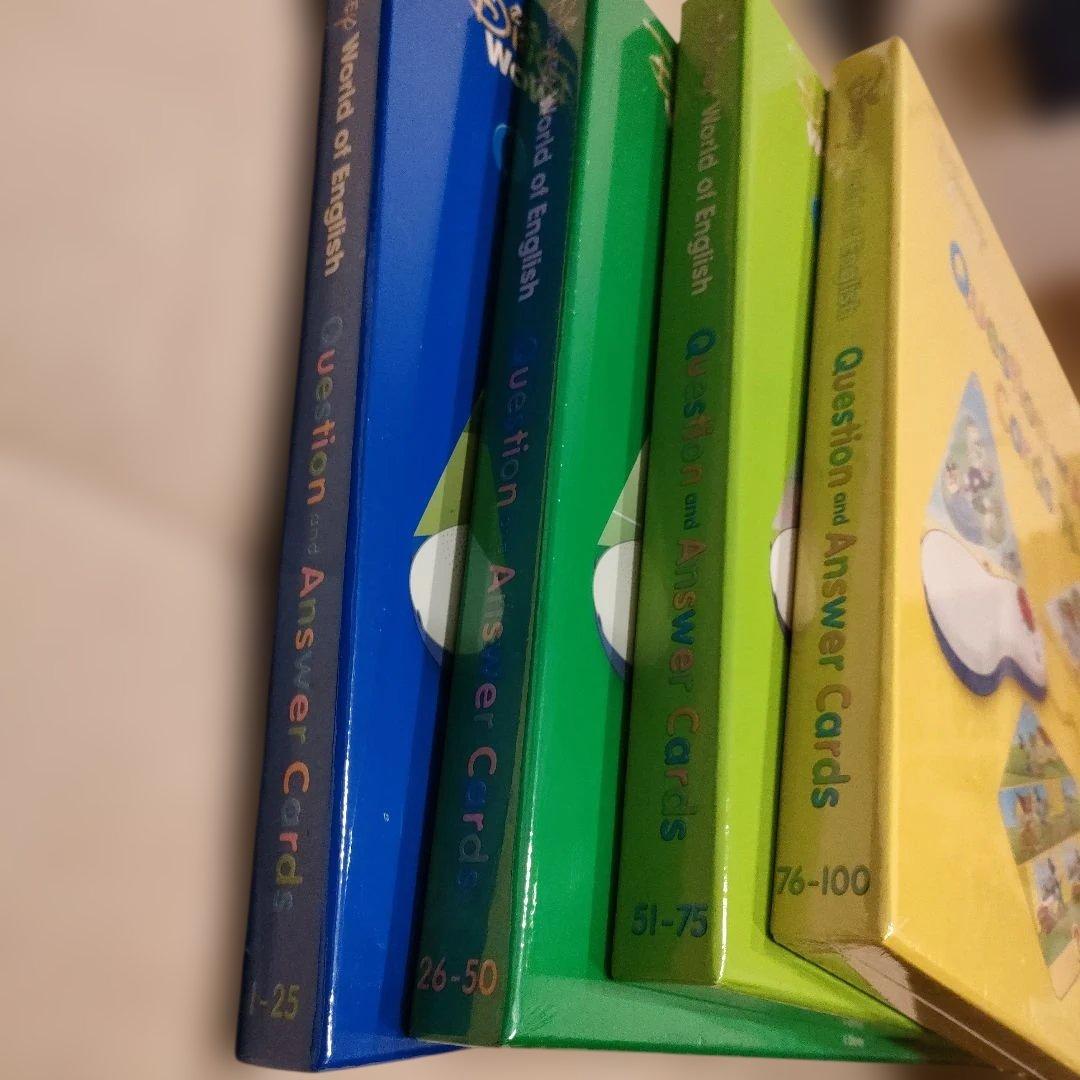 【全て未開封】クエスチョンアンドアンサー ディズニー 英語　Q&Aカード　dwe