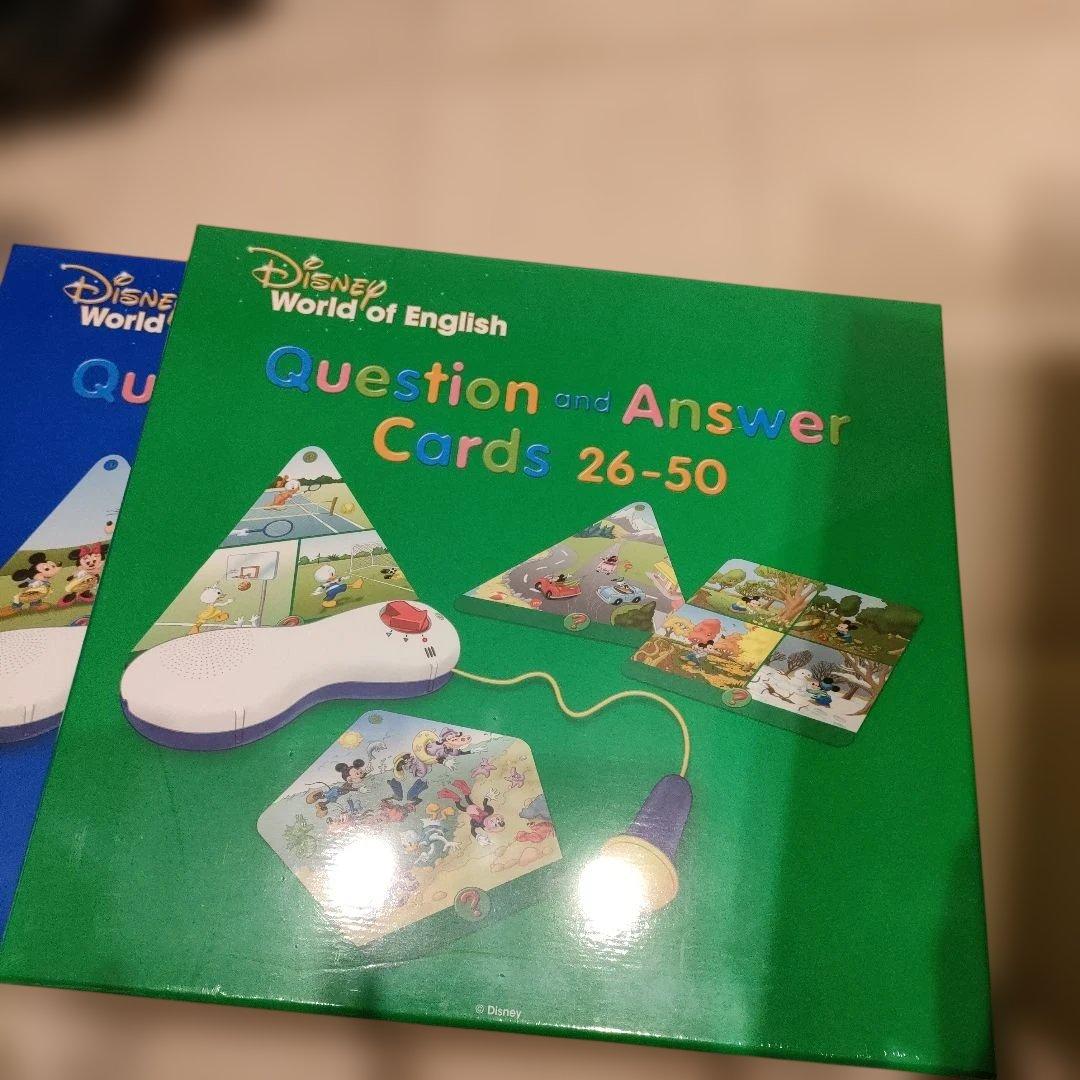 【全て未開封】クエスチョンアンドアンサー ディズニー 英語　Q&Aカード　dwe