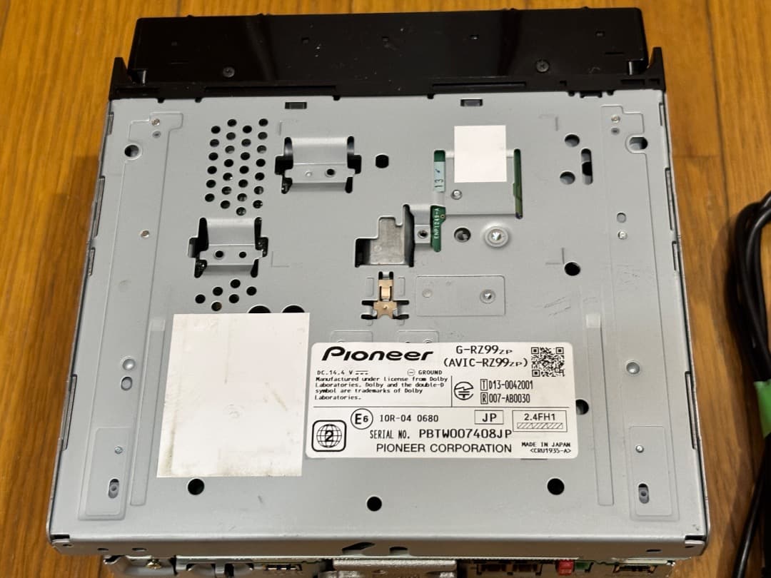 カロッツェリア AVIC-RZ99 スバル純正 地図データ2018 動作確認済