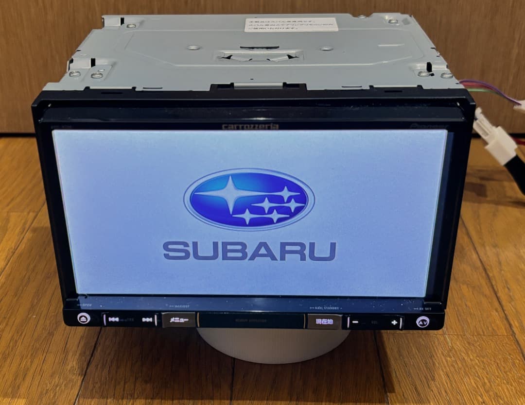 カロッツェリア AVIC-RZ99 スバル純正 地図データ2018 動作確認済