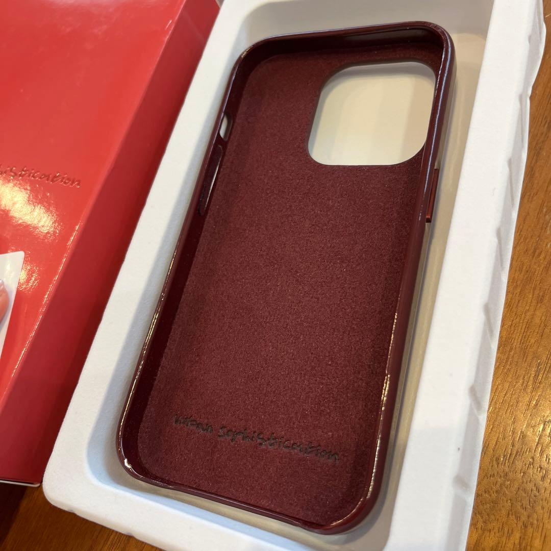 【urban sophistication】iPhone15Proダークチェリー