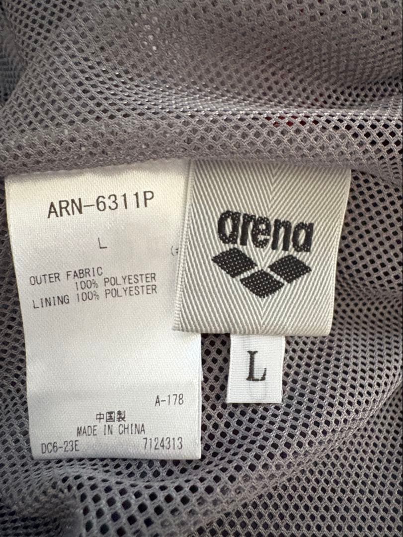 arena スイムジャージ上下セット　Lサイズ