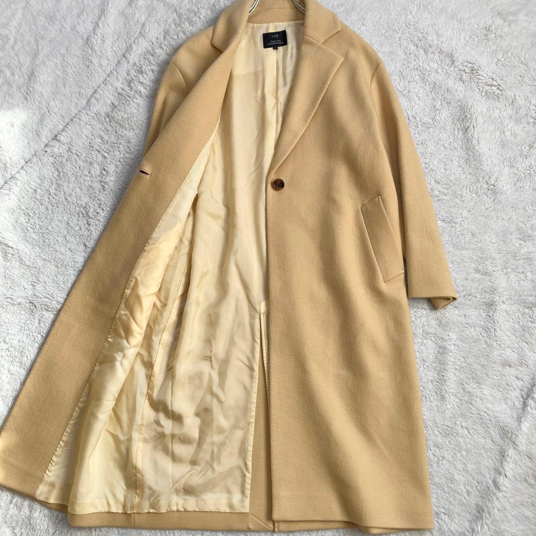 美品・近年モデル✨23区　ソフトコンプレストスムースコート　パステルカラー