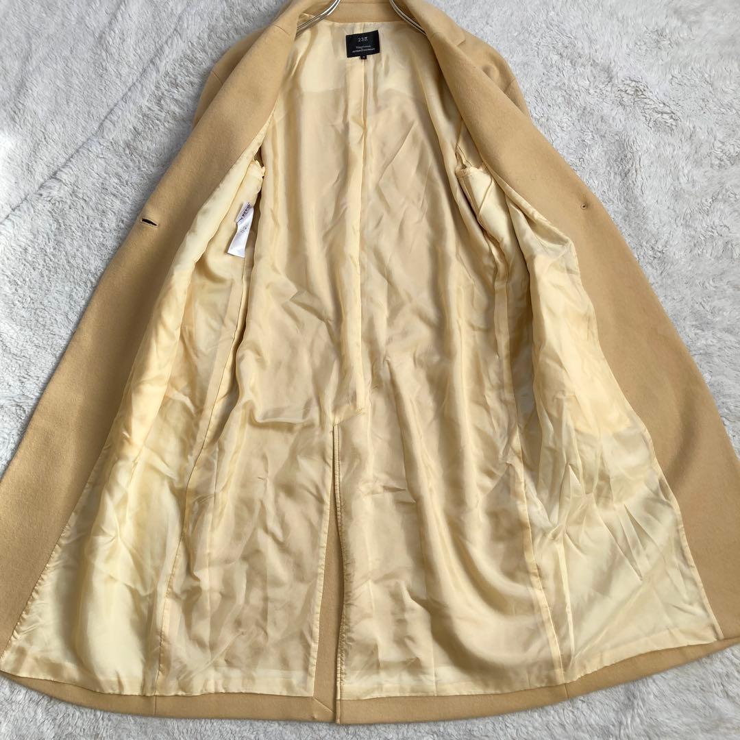 美品・近年モデル✨23区　ソフトコンプレストスムースコート　パステルカラー