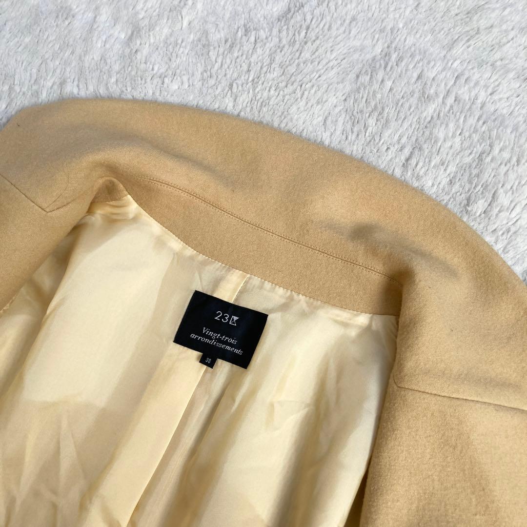 美品・近年モデル✨23区　ソフトコンプレストスムースコート　パステルカラー