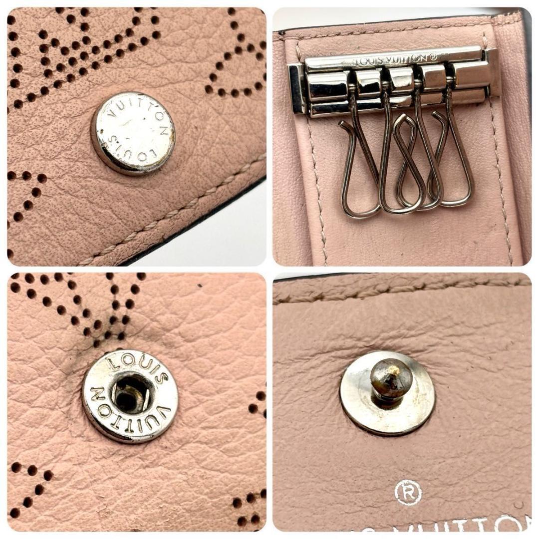 ルイヴィトン キーケース マヒナ ピンク ミュルティクレ 4 キーホルダー
