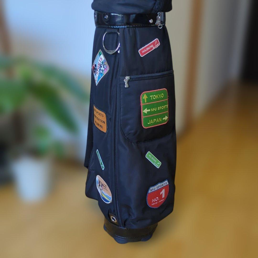 M-U SPORTS ブラックキャディバッグ