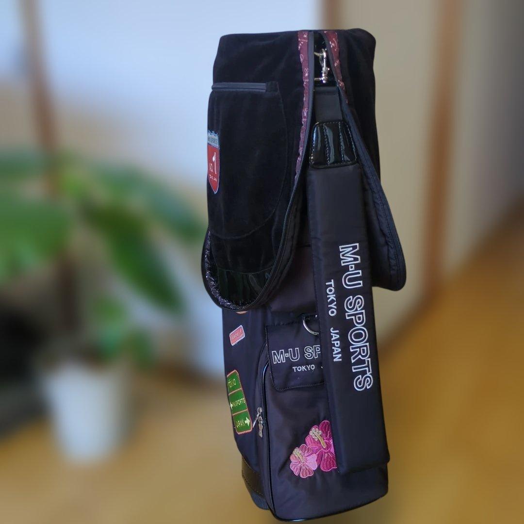 M-U SPORTS ブラックキャディバッグ