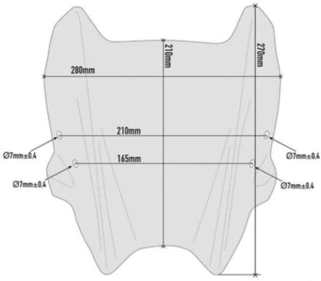 GIVI(ジビ) CB125R/CB250R ウインドスクリーン シールド